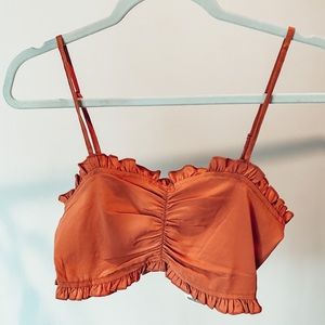 Urban Outfitters Burnt Orange Crop Tank